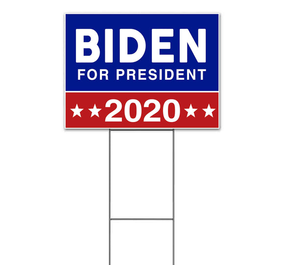 Biden For President 2020 Yard Sign