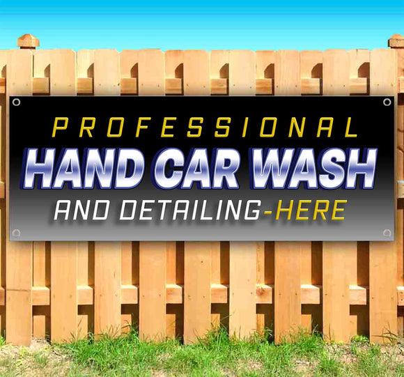 Professional Hand Car Wash Banner