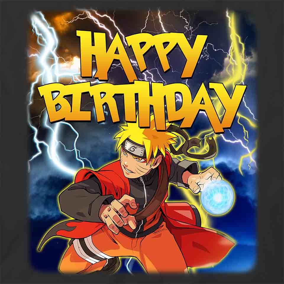 Naruto Custom Birthday stickers