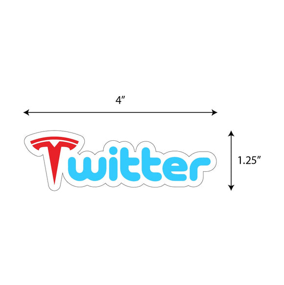 Tesla Twitter Sticker
