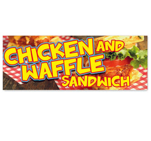 15 x 36 Chicken Waffle Sandwich (Clearance Inventory) Banner