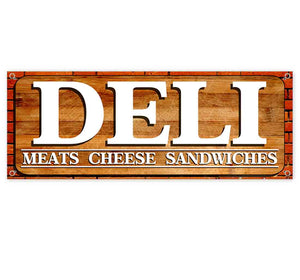 Deli Meats Cheese Banner