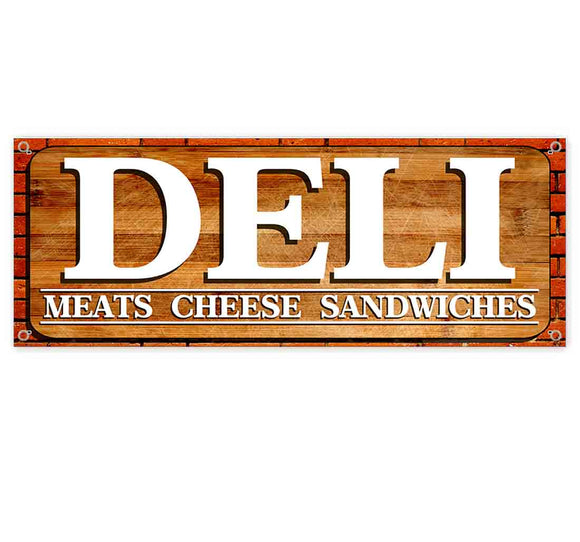 Deli Meats Cheese Banner