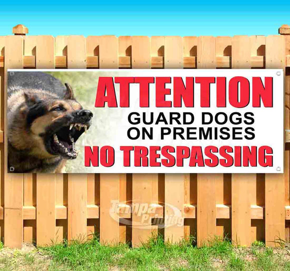 Guard Dogs On Premises Banner