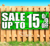 Sale Up To 15% Off Banner
