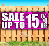 Sale Up To 15% Off Banner