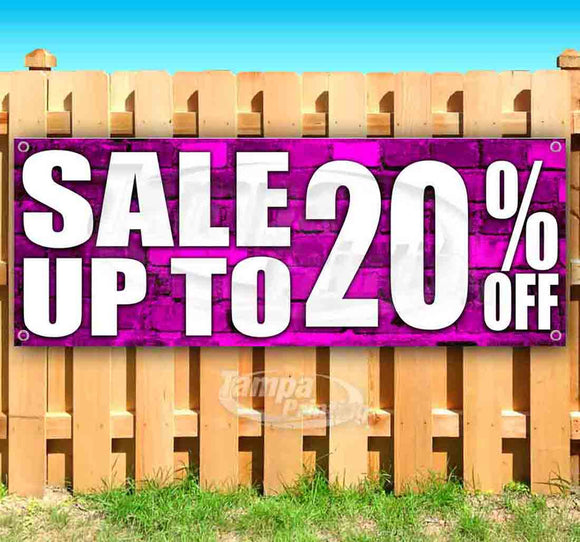 Sale Up To 20% Off Banner