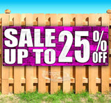 Sale Up To 25% Off Banner