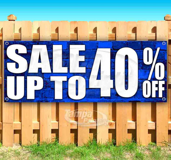 Sale Up To 40% Off Banner