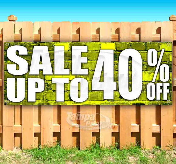 Sale Up To 40% Off Banner