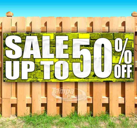 Sale Up To 50% Off Banner