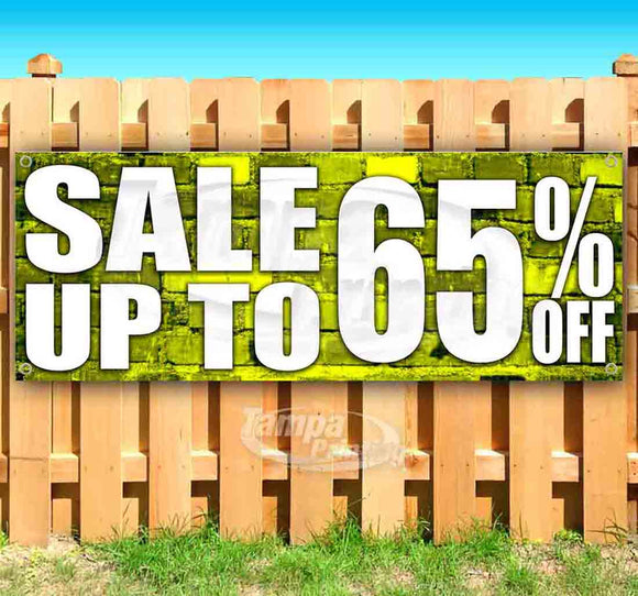Sale Up To 65% Off Banner