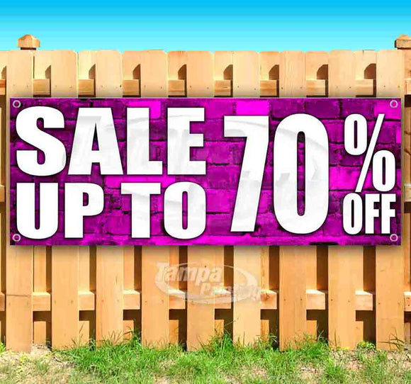 Sale Up To 70% Off Banner