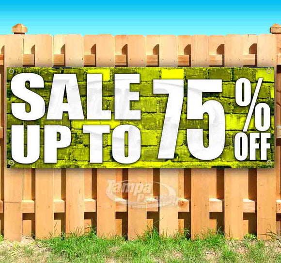 Sale Up To 75% Off Banner