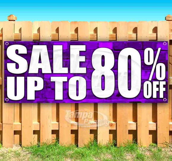 Sale Up To 80% Off Banner