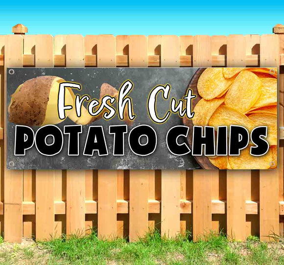 Fresh Cut Potato Chips Banner