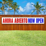 Ahora Abierto Now Open XL Banner