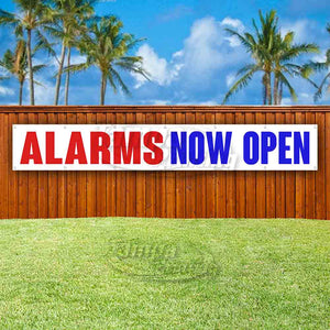 Alarms Now Open XL Banner