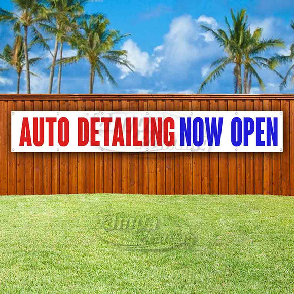 Auto Detailing Now Open XL Banner