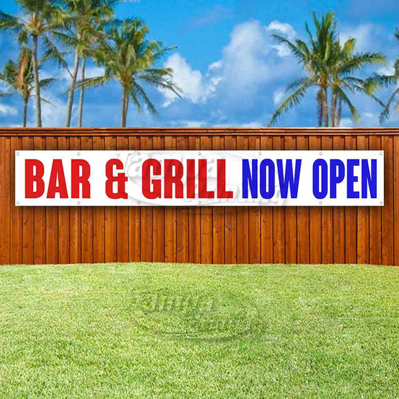 Bar & Grill Now Open XL Banner