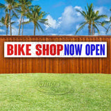 Bike Shop Now Open XL Banner