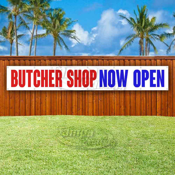 Butcher Shop Now Open XL Banner