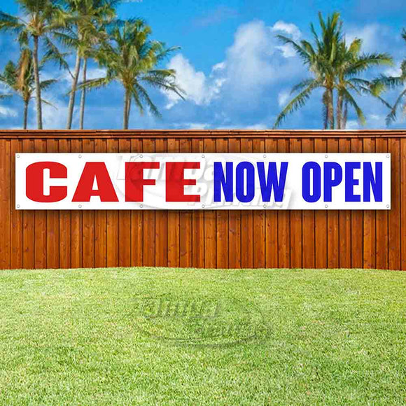 Cafe Now Open XL Banner