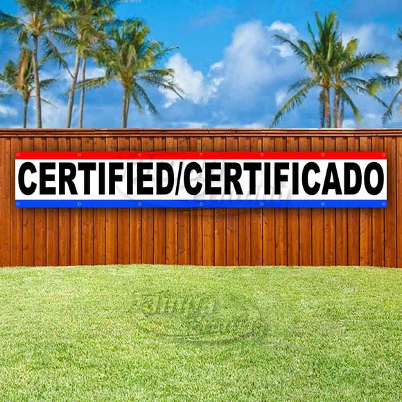 Certified/Certificado XL Banner