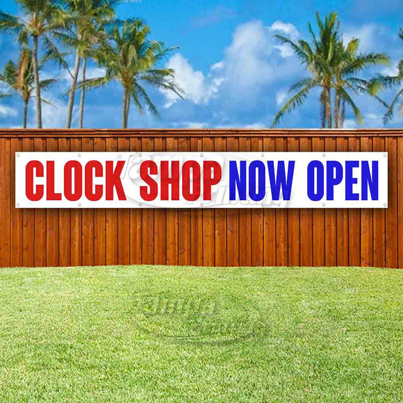 Clock Shop Now Open XL Banner