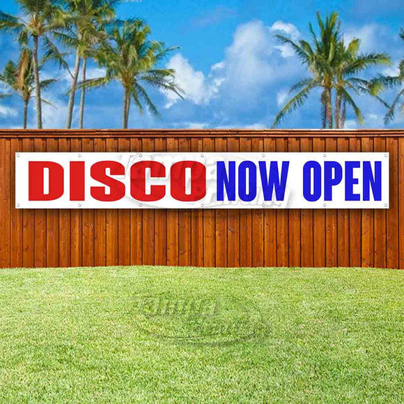 Disco Now Open XL Banner