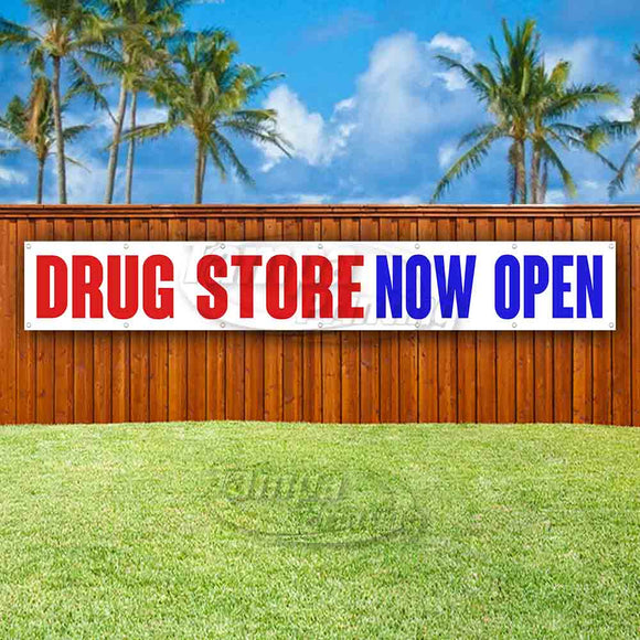 Drug Store Now Open XL Banner