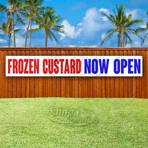 Frozen Custard Now Open XL Banner