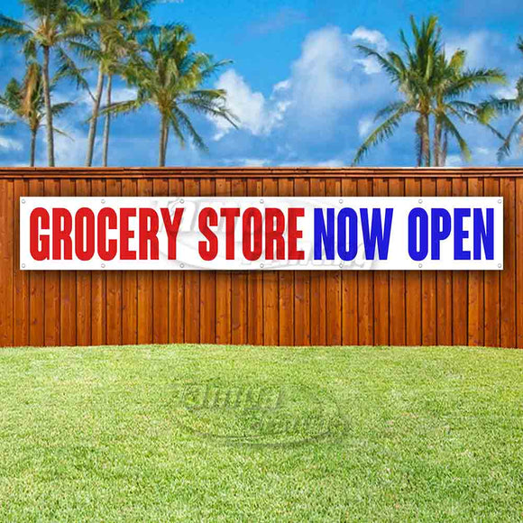 Grocery Store Now Open XL Banner