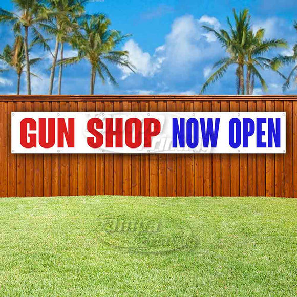 Gun Shop Now Open XL Banner