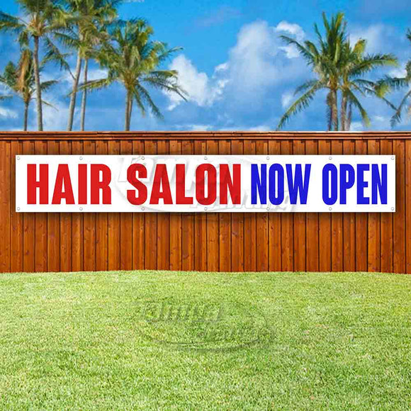 Hair Salon Now Open XL Banner