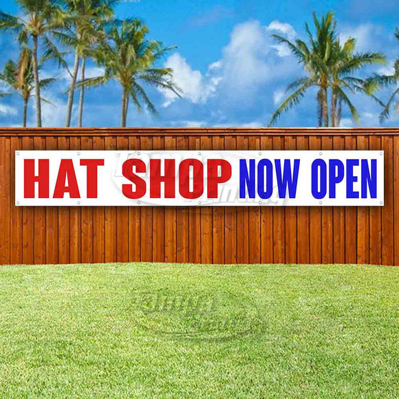 Hat Shop Now Open XL Banner