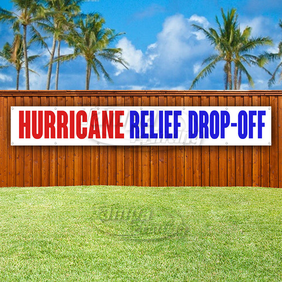 Hurricane Relief Drop-Off XL Banner