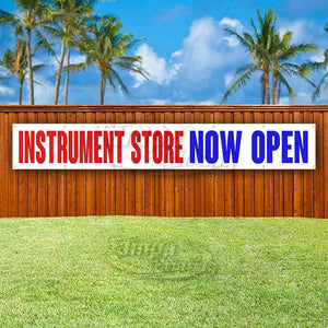 Instrument Store Now Open XL Banner