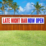 Late Night Bar Now Open XL Banner