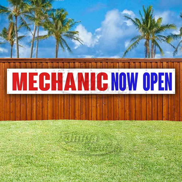 Mechanic Now Open XL Banner