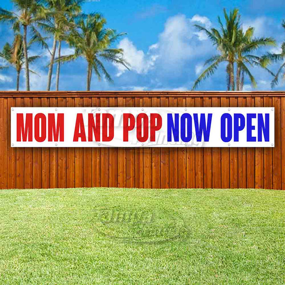 Mom And Pop Now Open XL Banner