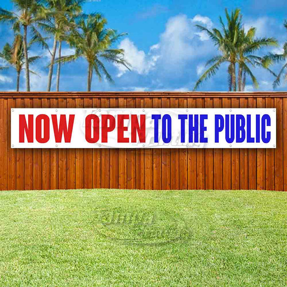 Now Open To The Public XL Banner
