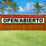 Open/Abierto XL Banner