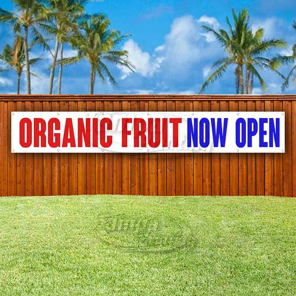 Organic Fruit Now Open XL Banner