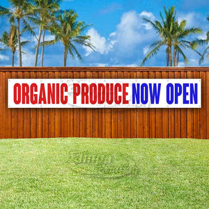 Organic Produce Now Open XL Banner