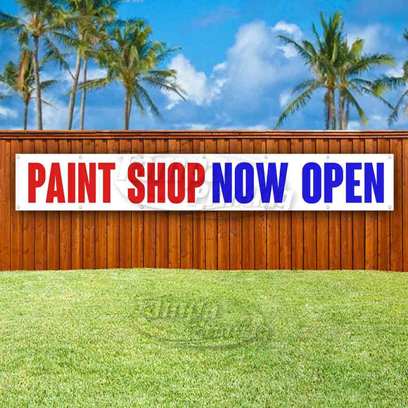 Paint Shop Now Open XL Banner