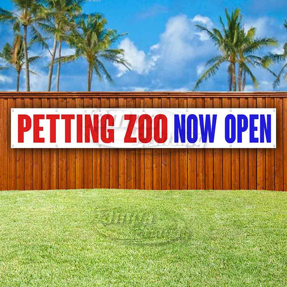 Pet Zoo Now Open XL Banner