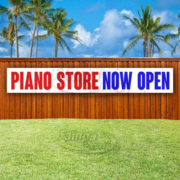 Piano Store Now Open XL Banner