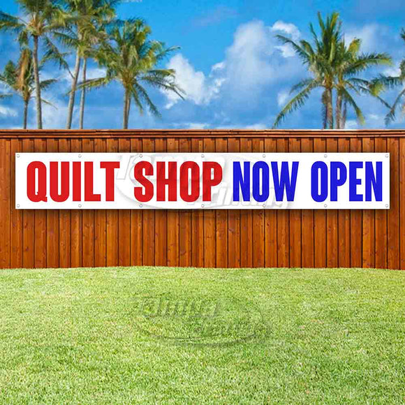 Quilt Shop Now Open XL Banner