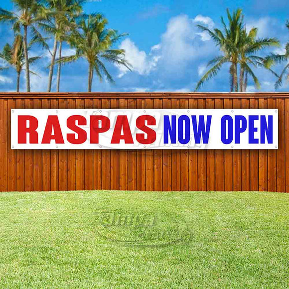 Raspas Now Open XL Banner